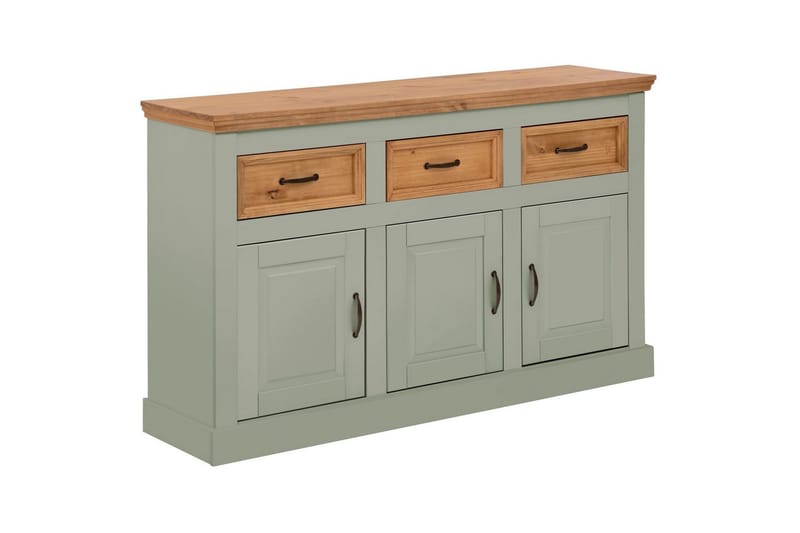 Skjenk Selma 145x38x87 cm, Salviegrønn/Beis/Voks - 145x38x87 cm, Salviegrønn/Beis/Voks - Oppbevaring - Oppbevaringsmøbler - Sideboard & skjenk