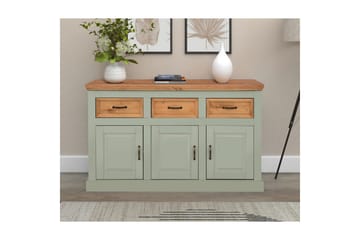 Skjenk Selma 145x38x87 cm, Salviegrønn/Beis/Voks - 145x38x87 cm, Salviegrønn/Beis/Voks - Oppbevaring - Oppbevaringsmøbler - Sideboard & skjenk