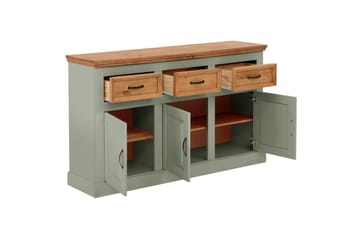 Skjenk Selma 145x38x87 cm, Salviegrønn/Beis/Voks - 145x38x87 cm, Salviegrønn/Beis/Voks - Oppbevaring - Oppbevaringsmøbler - Sideboard & skjenk