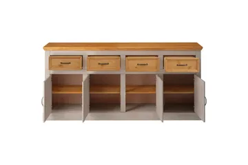 Skjenk Selma 190x38x87, Grå/Beis/Voks - 190x38x87, Grå/Beis/Voks - Oppbevaring - Oppbevaringsmøbler - Sideboard & skjenk