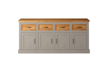 Skjenk Selma 190x38x87, Grå/Beis/Voks - 190x38x87, Grå/Beis/Voks - Oppbevaring - Oppbevaringsmøbler - Sideboard & skjenk