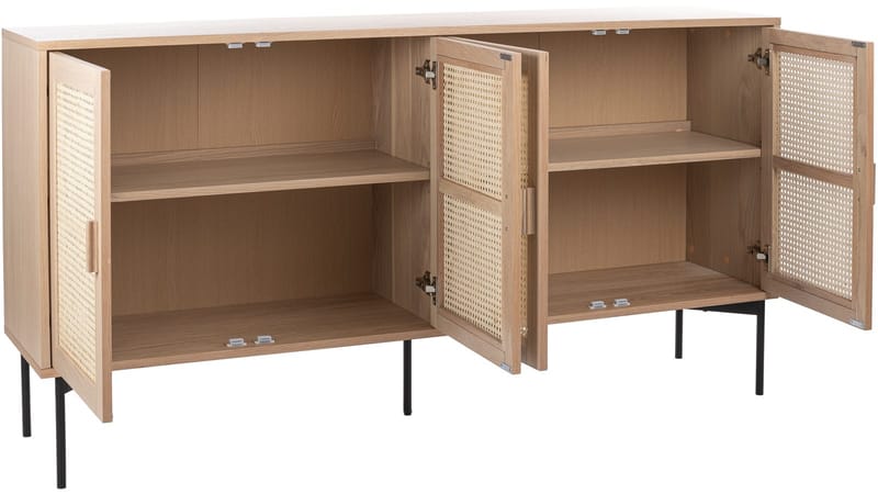 Skjenk Traunfled 4 Dører - Hvitpigmentert - Oppbevaring - Oppbevaringsmøbler - Sideboard & skjenk