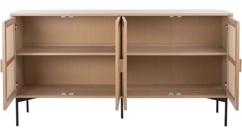 Skjenk Traunfled 4 Dører - Hvitpigmentert - Oppbevaring - Oppbevaringsmøbler - Sideboard & skjenk