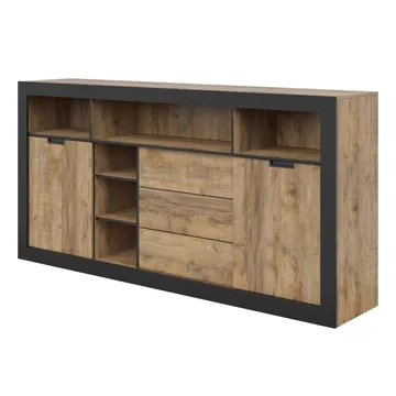 Skjenk Tudor 2 dører med 3 skuffer - 109 cm - Oppbevaring - Oppbevaringsmøbler - Sideboard & skjenk