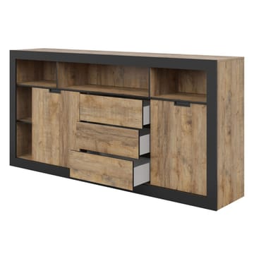 Skjenk Tudor 2 dører med 3 skuffer - 109 cm - Oppbevaring - Oppbevaringsmøbler - Sideboard & skjenk