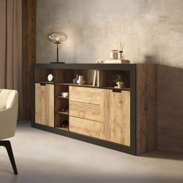 Skjenk Tudor 2 dører med 3 skuffer - 109 cm - Oppbevaring - Oppbevaringsmøbler - Sideboard & skjenk