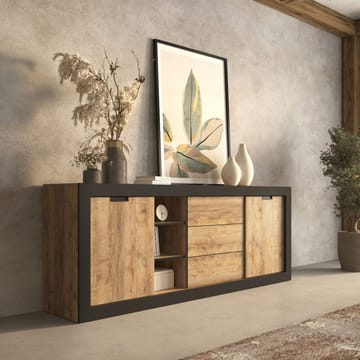 Skjenk Tudor 2 dører med 3 skuffer - 85 cm - Oppbevaring - Oppbevaringsmøbler - Sideboard & skjenk