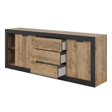 Skjenk Tudor 2 dører med 3 skuffer - 85 cm - Oppbevaring - Oppbevaringsmøbler - Sideboard & skjenk