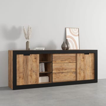 Skjenk Tudor 2 dører med 3 skuffer - 85 cm - Oppbevaring - Oppbevaringsmøbler - Sideboard & skjenk