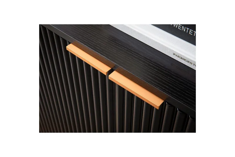 Skjenk Wohnling Foliert sponplate eikelook 150 cm 4 dører Moderne - Møbler - Bord - Avlastningsbord & sidobord - Konsollbord & gangbord