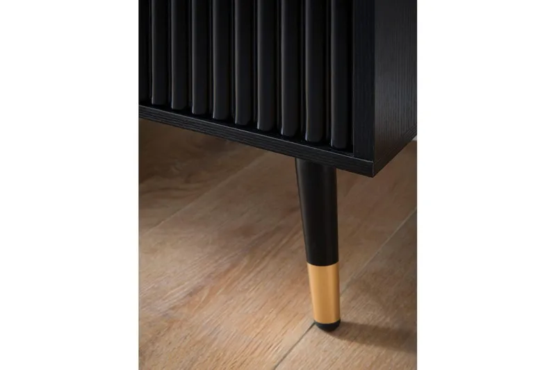 Skjenk Wohnling Foliert sponplate eikelook 150 cm 4 dører Moderne - Møbler - Bord - Avlastningsbord & sidobord - Konsollbord & gangbord