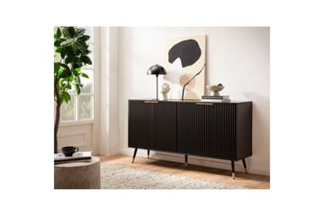 Skjenk Wohnling Foliert sponplate eikelook 150 cm 4 dører Moderne - Møbler - Bord - Avlastningsbord & sidobord - Konsollbord & gangbord