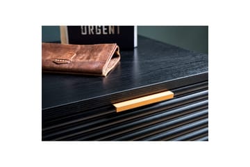 Skjenk Wohnling Foliert sponplate eikelook 77 cm 2 dører 2 skuffer Lagringsplass Moderne - Møbler - Bord - Avlastningsbord & sidobord - Lampebord & sidebord