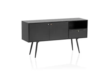 Skjenk Wohnling Melaminbelagt MDF 140 cm med 2 Dører 1 Skuff Moderne - Oppbevaring - Oppbevaringsmøbler - Sideboard & skjenk