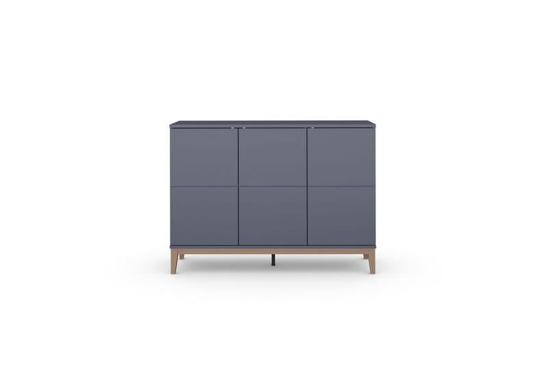 Skjenk Pelle 120x41x85 cm, Grå/Wotan Eik - 120x41x85 cm, Grå/Wotan Eik - Oppbevaring - Oppbevaringsmøbler - Sideboard & skjenk