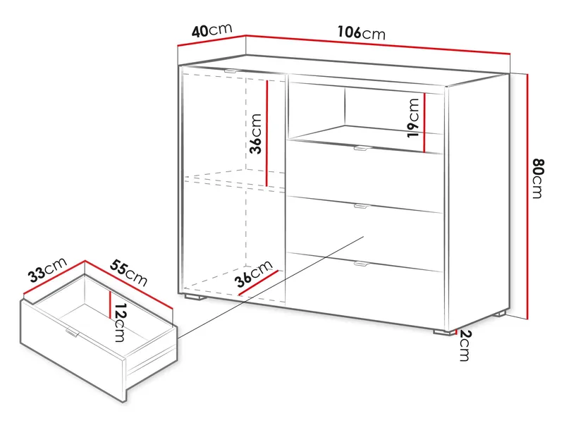 Sovren Kommode 106 cm - Brun - Oppbevaring - Oppbevaringsmøbler - Kommode