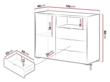 Sovren Kommode 106 cm - Brun - Oppbevaring - Oppbevaringsmøbler - Kommode