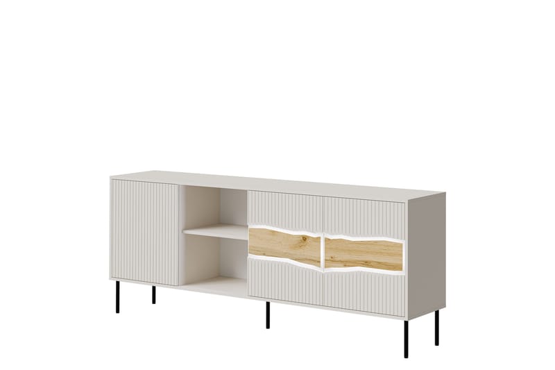 Stintino Skjenk 190x40 cm - Hvit/Grå - Oppbevaring - Oppbevaringsmøbler - Sideboard & skjenk