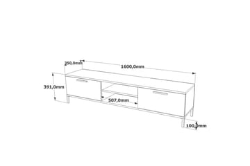 Stuemøbelsett Galloway Atlantisk Furu / Antrasitt - Grå - Oppbevaring - Oppbevaringsmøbler - Møbelsett til stue