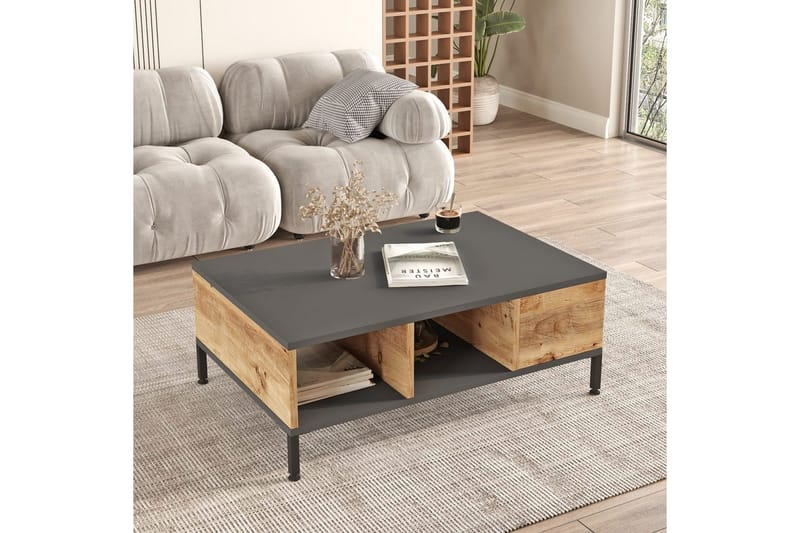 Stuemøbelsett Galloway Atlantisk Furu / Antrasitt - Grå - Oppbevaring - Oppbevaringsmøbler - Møbelsett til stue