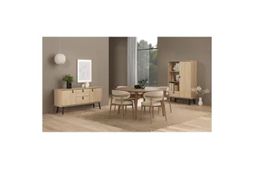 Tadami Skjenk 150x40 cm i Tre med Metallben - Beige - Oppbevaring - Oppbevaringsmøbler - Sideboard & skjenk