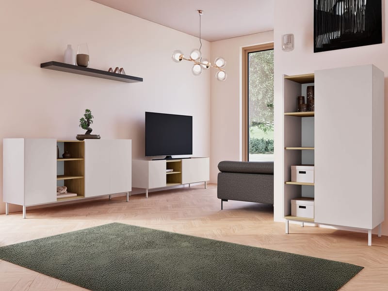 Tavrin Møbelsett for stue - Beige - Oppbevaring - Oppbevaringsmøbler - Møbelsett til stue