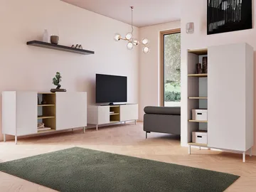 Tavrin Møbelsett for stue - Beige - Oppbevaring - Oppbevaringsmøbler - Møbelsett til stue