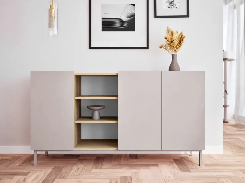 Tavrin Skjenk 153x44 cm - Beige - Oppbevaring - Oppbevaringsmøbler - Sideboard & skjenk