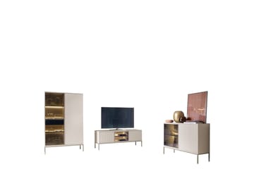 Tenorio Møbelsett for Stue - Beige - Oppbevaring - Oppbevaringsmøbler - Møbelsett til stue