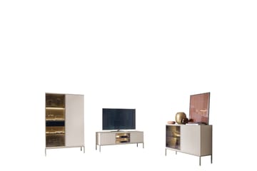 Tenorio Møbelsett for Stue - Beige - Oppbevaring - Oppbevaringsmøbler - Møbelsett til stue