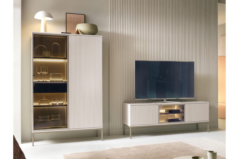 Tenorio Møbelsett for Stue - Beige - Oppbevaring - Oppbevaringsmøbler - Møbelsett til stue