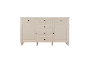 Thoro Hjørnekommode 130 cm - Matt Hvit - Oppbevaring - Oppbevaringsmøbler - Kommode