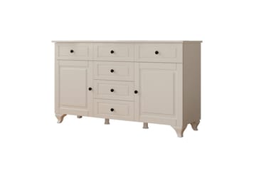 Thoro Hjørnekommode 130 cm - Matt Hvit - Oppbevaring - Oppbevaringsmøbler - Kommode