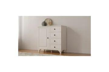 Thoro Hjørnekommode 87 cm - Matt Hvit - Oppbevaring - Oppbevaringsmøbler - Kommode