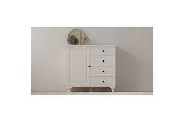 Thoro Hjørnekommode 87 cm - Matt Hvit - Oppbevaring - Oppbevaringsmøbler - Kommode