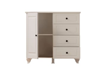 Thoro Hjørnekommode 87 cm - Matt Hvit - Oppbevaring - Oppbevaringsmøbler - Kommode