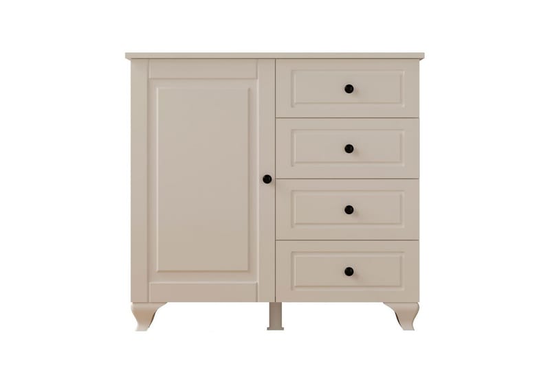 Thoro Hjørnekommode 87 cm, Matt Hvit