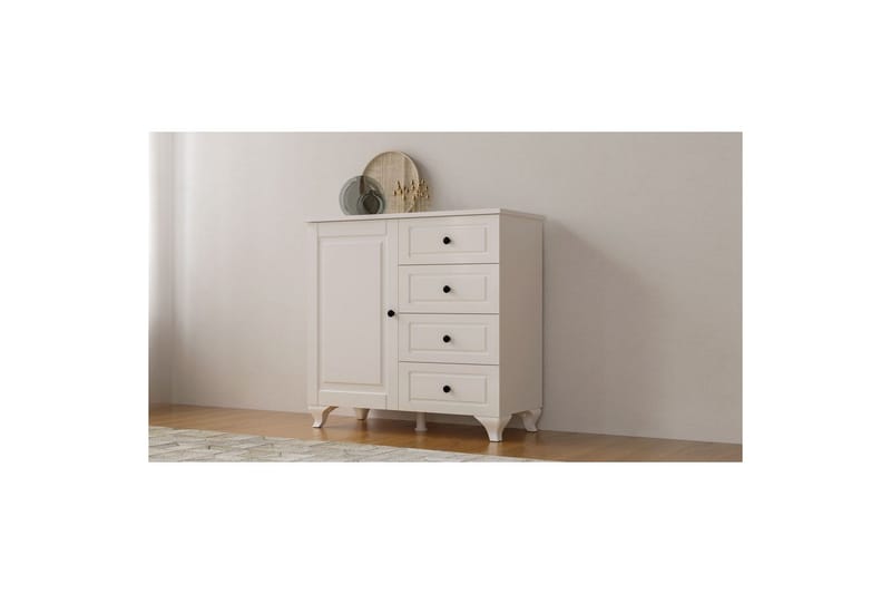 Thoro Hjørnekommode 87 cm - Matt Hvit - Oppbevaring - Oppbevaringsmøbler - Kommode