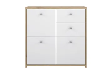 Toledor Skjenk 2 Skuffer 74x77 cm - Brun / Hvit - Oppbevaring - Oppbevaringsmøbler - Sideboard & skjenk
