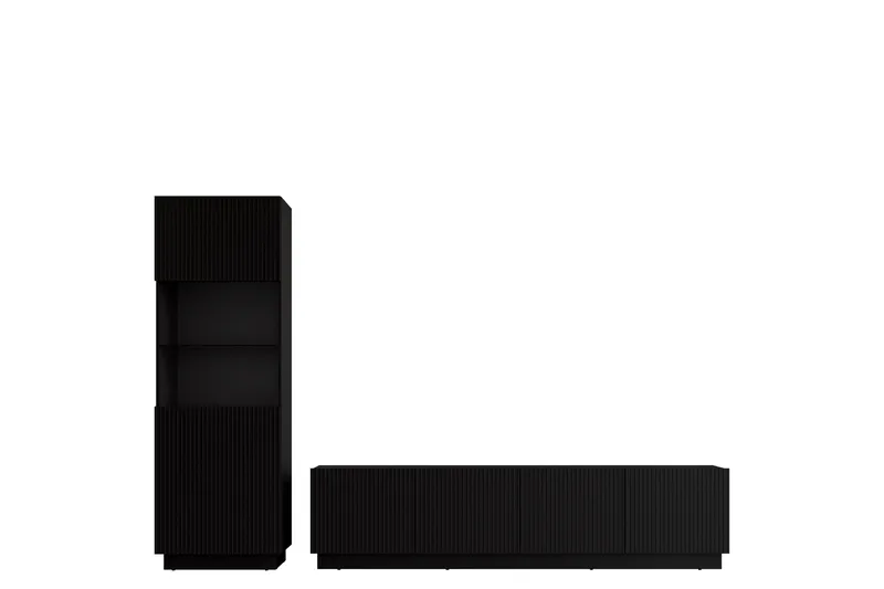 Torvalen Møbelsett for Stue, Svart