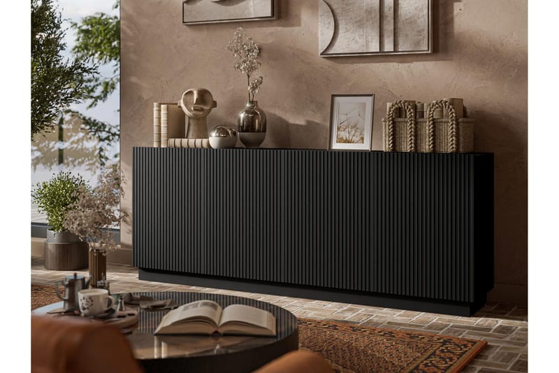 Torvalen Skjenk 200x42 cm - Svart - Oppbevaring - Oppbevaringsmøbler - Sideboard & skjenk