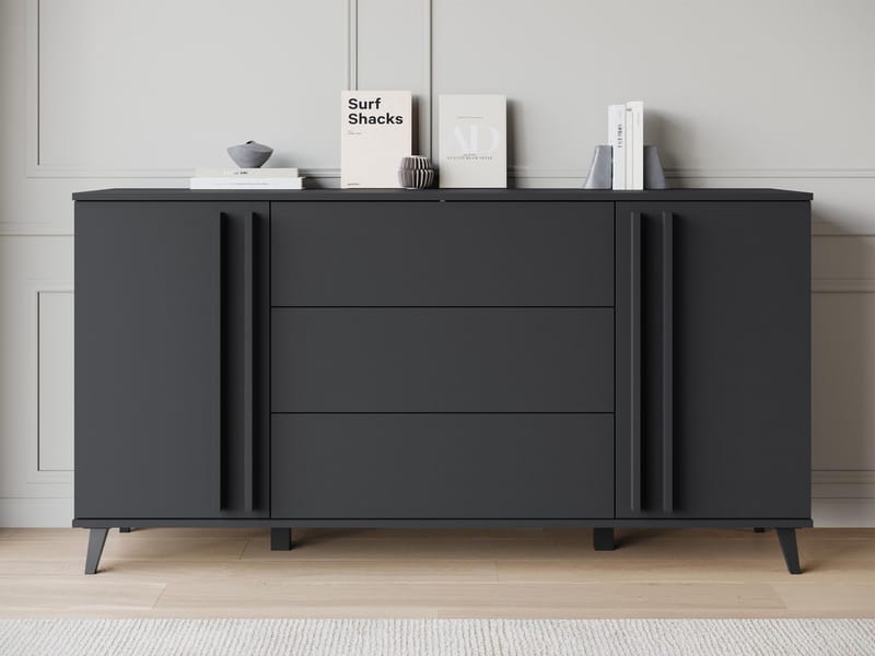 Torvos Kommode 150 cm - Svart - Oppbevaring - Oppbevaringsmøbler - Kommode