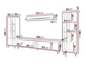 Torvos Møbelsett for stue - Beige - Oppbevaring - Oppbevaringsmøbler - Møbelsett til stue