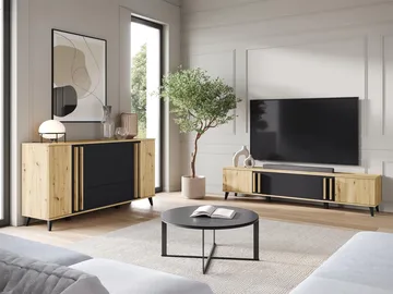 Torvos Møbelsett for stue - Brun/Svart - Oppbevaring - Oppbevaringsmøbler - Møbelsett til stue