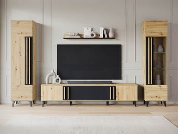 Torvos Møbelsett for stue - Brun/Svart - Oppbevaring - Oppbevaringsmøbler - Møbelsett til stue