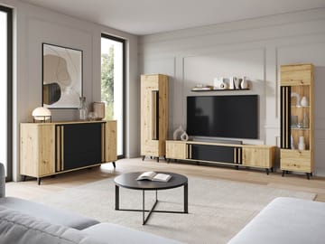 Torvos Møbelsett for stue - Brun/Svart - Oppbevaring - Oppbevaringsmøbler - Møbelsett til stue