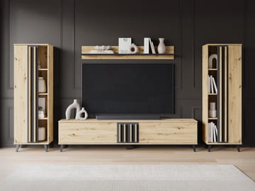 Torvos Møbelsett for stue - Brun/Svart - Oppbevaring - Oppbevaringsmøbler - Møbelsett til stue