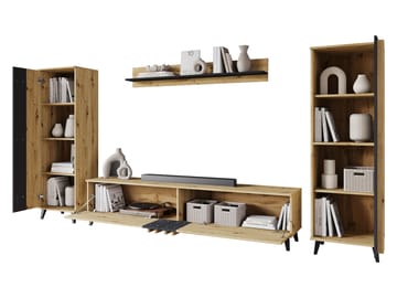 Torvos Møbelsett for stue - Svart - Oppbevaring - Oppbevaringsmøbler - Møbelsett til stue