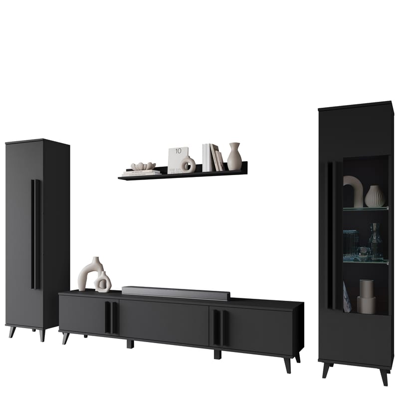 Torvos Møbelsett for stue - Svart - Oppbevaring - Oppbevaringsmøbler - Møbelsett til stue