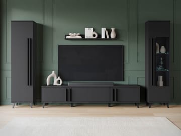 Torvos Møbelsett for stue - Svart - Oppbevaring - Oppbevaringsmøbler - Møbelsett til stue